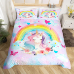 Unistav &uuml;kssarviku tekikott komplekt Suur Queen 3 tk V&auml;rviline T&auml;htedega taevane voodipesu komplekt Roosa Sinine &Uuml;kssarviku tekikate komplekt Lastele EU Single(135*200cm)3pcs