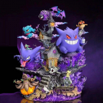 32cm/12.6in Ainme Pokemoni kuju Gengar Evolutsiooni perekonna &auml;mber Tegevuskujud PVC kuju Kollektsioonimudel M&auml;nguasjad Kingitused