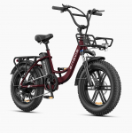 ENGWE L20 BOOST Maastikuratas 500W Mootor 48V13Ah Aku 20 Tollised Laiad Rehvid 120 KG Maantee E-M&auml;giratas T&auml;iskasvanutele punane