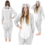 Meeste naljakas elevandikujuline kigurumi onesie soe XL Onesie kost&uuml;&uuml;m hall elevant - M beige