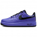 Nike x Kobe Bryant Air Force 1 Slip Resistant Abrasion Resistant Low top Skateboard Shoes Unisex Black Purple II7062-500 37.5