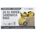 Lunchskins, XL paberist v&otilde;ileivakotid, taasavaldatavate kleebistega, 50 tk