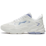 Li Ning Qixing Cushioning Slip Resistant Abrasion Resistant Rebound Low top Running Shoes Women's White Blue ARLS024-1 37.5