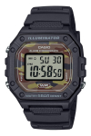 Casio Casio Mudel Must x Kamuflaaž K&auml;ekell, Kollektsioon, Ainult veebis W-218H-5BJF, Meeste,
