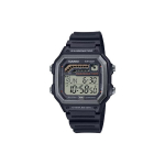 CASIO Meeste Must Kell WS-1600H-1A WS-1600H-1A Black Dial