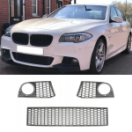 M93K-Auto Esikaitseraua Iluv&otilde;re BMW 5. seeriale F10 F11 M-stiilis 2011-2016 Black Left gray