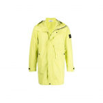 Stone Island FW21 Logoga plaaster Kapuutsiga pikkade varrukatega Parka Meeste &uuml;ler&otilde;ivad Kollane 741570222-V0051 L