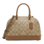 Coach Sierra 26 Monogramm Nahast Kestkott Naiste K&auml;ekotid Pruun 27583-IME74 Basic Set (Bag+Dust Bag)