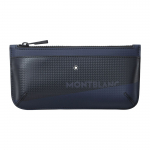 Montblanc Style 2.0 Seeria V&auml;rviplokk Nahast Tualett-kott Pinal Sidur V&auml;ikesed Meeste kotid Sinine Must MB128611 Shopping Bag Set(Basic Set+Shopping Bag)