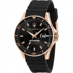Maserati Sfida Must Silikoon/Kumm Meeste Mehaaniline Automaatne R8821140001 must