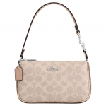 Coach Nolita 19 Signature Prindiga T&otilde;mblukuga Suletav Kaetud L&otilde;uend K&auml;es Kantav Crossbody &Otilde;lakott V&auml;ike Naiste kotid Liivahall-Pruun Mitmev&auml;rviline CY236-SVXCU Basic Set (Bag+Dust Bag)