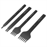 WUTA Esimese p&otilde;lvkonna nahat&ouml;&ouml; teemantt&auml;iendusega nahat&ouml;&ouml; musta terase augurauad DIY nahat&ouml;&ouml;ks Stants, T&ouml;&ouml;riist, 4-osaline (4mm,
