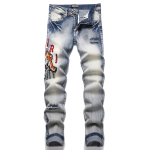 Euro Vintage Sinine T&auml;navamoe Vana Kooli Pesitud Denim Elastne Noorte Kitsa L&otilde;ikega Meeste Teksap&uuml;ksid 3621 38 tumesinine v&auml;rv
