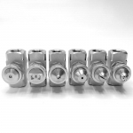 &Otilde;huatomiseeriv otsik 1/4BSPT Udu Low Pressure Flat Fan Solid Cone Wide Angle Mix Type Spray Tip Otsikud Mix Type