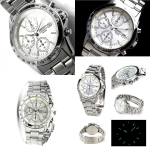 Seiko kronograaf meeste k&auml;ekell SND363PC H&otilde;bedane roostevabast terasest k&auml;ev&otilde;ru 1/20 sekundi alamtahh&uuml;meeter Kuup&auml;evan&auml;idik Autentne Jaapani kvarts Uus