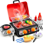 Laste BBQ grillim&auml;ngukomplekt K&ouml;&ouml;gim&auml;nguasjade kollektsioon, mis sisaldab teesklemissuitsu, v&auml;rvi muudavat toitu, m&otilde;eldud poistele, t&uuml;drukutele, lastele, s&uuml;nnip&auml;evaks