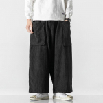 Corduroy Cargo p&uuml;ksid Jaapani vintage k&uuml;ljetaskud Harem p&uuml;ksid vabaaja t&auml;navar&otilde;ivad Jogger dressip&uuml;ksid lahtised p&uuml;ksid M must