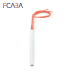 FCABA 2pcs 10mm x 150mm Heating Element Mould Wired Cartridge Heater AC 220V 110V 380V 300W 110V white