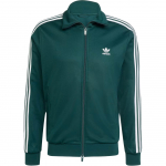 Adidas Originals Triibuline T&auml;is-t&otilde;mblukuga Seisukrae Kitsa L&otilde;ikega Pikkade Varrukate Jakk Meeste jakid Tume-Roheline JY1280 L
