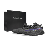 Adidas Originals Yeezy Boost 350 V2 Kulumiskindel Kulumiskindel Madalad Vabaajajalatsid Unisex Must Lilla ID4811(Team373-BOX) 36
