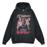 Ameerika Retro XXXTentacioni tegelaseprindiga Hip Hopi kapuutsiga dressipluus S gray