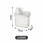 1100/1800/2300Ml korduvkasutatav pesupesemisvahendi dosaator, suletud hoiukonteiner teravilja ja mitmesuguse teravilja mahuti jaoks