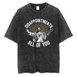 Vintage pestud puuvillane T-s&auml;rk Meestele Naljakas Jeesuse pettumused Teie k&otilde;ik Graafiline Retro Happepesu Streetwear Uus T-s&auml;rk XL black