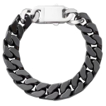 Kuum M&uuml;&uuml;k 12mm Valged Keraamilised K&auml;ev&otilde;rud Luksuslik Keraamiline Disain Hip Hop Ehted Keraamiline Kuuba Kett K&auml;ev&otilde;ru 18cm must
