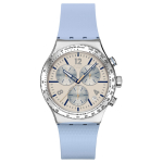 SWATCH P&uuml;hade seeria Kvartsliikumine 30 meetrit veekindel Meeste k&auml;ekell &Scaron;veitsi kell 43mm Hall sihver Roostevabast terasest korpus Kummirihm YVS536 hall v&auml;rv