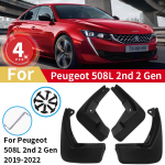 Peugeot 508 2. p&otilde;lvkonna 2019 2020 2025 2025 Esiosa Tagumine Poritiibade Komplekt Splash Fender Ratta Kaitsed Autotarvikud
