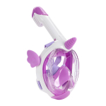 Laste snorkelimask integreeritud ninaosaga - l&auml;mbumisvastane, vaba hingamine, uduvastane, reguleeritav. SX sinine/valge