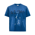 Adidas Originals X Song For The Mute Sftm-007 Lahtise kudumiga &Uuml;mmarguse kaelusega L&uuml;hikeste varrukatega T-s&auml;rk Unisex Topid KS1341 L blue
