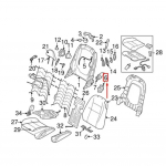 Volvo C30 jaoks Volvo C70 2006 jaoks Istme Must Reguleerimisnupu K&auml;epide Eesmise Seljatoe Reguleerimisnupu China Mainland