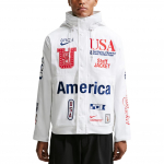 Nike USA x V.A.A. Kootud Staffi jope Valge/S&uuml;gav Kuninglik Sinine Meeste &Uuml;ler&otilde;ivad II9805-100 L