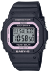 CASIO Baby-G BGD-5650-1BJF Naiste Raadio-P&auml;ikeseenergia Kell Ruudukujuline Disain Must Jaapani Siseturunduse Ehtne gray