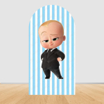 &Otilde;nnelik Boss Baby S&uuml;nnip&auml;eva Kaar Taustakate Poiste S&uuml;nnip&auml;evaks Vasts&uuml;ndinu Beebipidu Dekoratsioonid Fotograafia Taustavajad 3.3x6.6ft(100x200cm) white