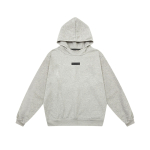 FOG topeltjoonega Essentials high street trendibr&auml;nd klassikaline silikoonist logo tr&uuml;kiga kapuutsiga kampsun meeste ja naiste sama stiil S white