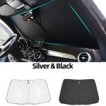 Magnetiline p&auml;ikesevari Volvo EX30 2024-2026 jaoks - Armatuurlaua ja akna p&auml;ikesesirm Front Windshield S must