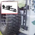 Suzuki Jimny 3/5-ukseline JB64 JB74 tagumine kokkupandav redel (18-26) Matte Black gray