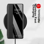 Telefoni&uuml;mbris Huawei P40 Pro, Ehtne Nahast Klapp&uuml;mbris Smart View Akna ja T&auml;ieliku Kaitsega, L&ouml;&ouml;gikindel Tagak&uuml;lg, Lihtne Paigaldada, P40 Pro Sinine