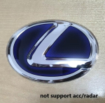 Esiv&otilde;re embleem + Tagaluugi embleem Lexus CT200h IS ES NX RX UX GX GS F Sport ACC-radarita logoga asenduskleebis PO8 150x107mm (pasted) must