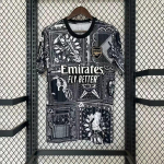 Arsenal 2023-2024 Graffitiga treeningus&auml;rk Unisex Puuvillane Spordir&otilde;ivad Jalgpall Korvpall V&otilde;rkpall Jooks Small gray