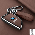 BMW X1 X3 X4 X5 X6 F15 F16 G30 3 5 7 Seeria G11 F48 jaoks Tsingisulam Nahk Auto Puldi V&otilde;tme Korpuse Kate Kest Kaitse V&otilde;tmehoidjaga black