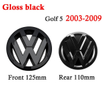 Must esiv&otilde;re Tagaluugi embleemid VW Golf 5 MK5 GTI 2003 2004 2005 2006 2007 2008 2009 Tarvikud m&auml;rk Front and rear- MK5 black