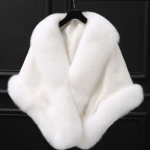 Elegantne Talvine Pruudi Rebasenaha Sall-Keep Pulmadeks One Size white