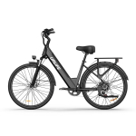 URLIFE E26 36V13Ah/ 48V10.4AH Aku Linna commuter E-bike 250W Mootor Ebike 26 Tolli Paks Rehvidega T&auml;iskasvanute Elektrijalgratas must