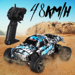 2.4GHz puldiga auto kiire RC elektriline monster truck maastikus&otilde;iduk sinine