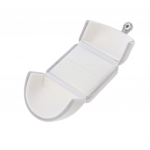 1-osalised ehete kinkekarbid k&auml;ev&otilde;ru kaelakee k&auml;ev&otilde;ru v&auml;ikese ripatskarbi jaoks Double Ring Box hall v&auml;rv