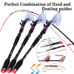 &Otilde;ngeritv Carbon Fiber Spinning &Otilde;ngeritv Kaasaskantav teleskoop ketramine Mere&otilde;nge p&uuml;&uuml;givahend 1.8m