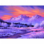 Teemanttikandid T&auml;isruudukujulised kivid Teemantmaal Ristpistes Looduslikud maastik Kodukaunistus 20X30CM